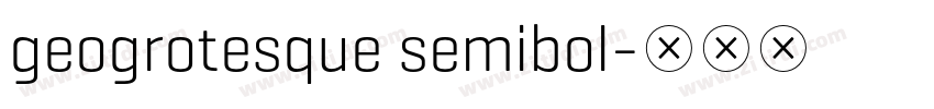 geogrotesque semibol字体转换